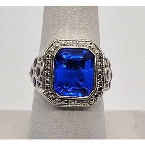 925 STERLING SILVER IOLITE RING SIZE 8